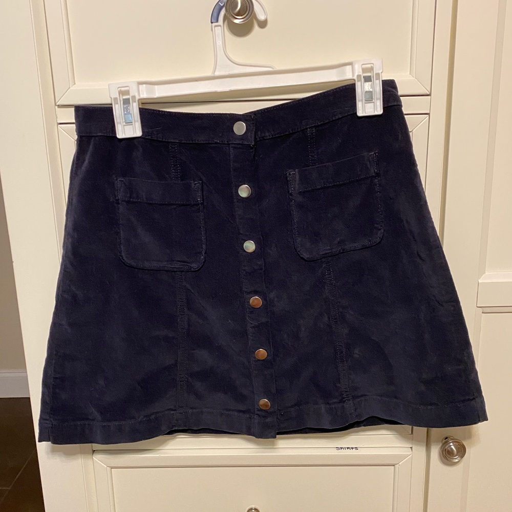 Urban Outfitters Corduroy Button Down Skirt